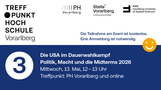 Einladung zur Veranstaltung Treffpunkt Hochschule an der PH Vorarlberg