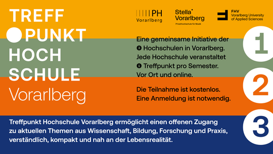 Werbesujet zur Veranstaltung "Treffpunkt Hochschule"